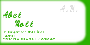 abel moll business card