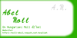 abel moll business card